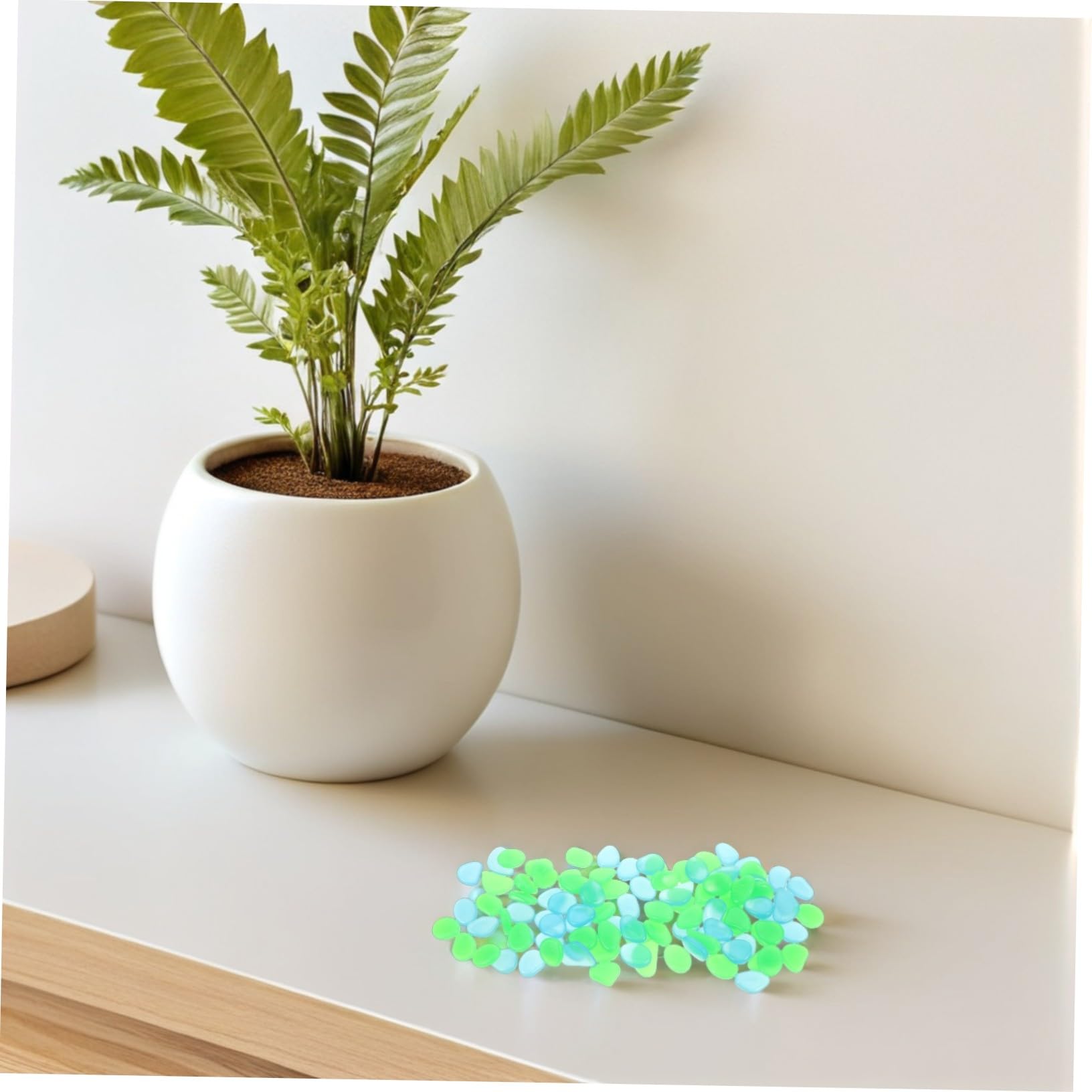 ifundom 500 Piezas Piedras Luminosas para Jardín y Piedras Brillantes para Decoración de Peceras y Paisajismo Exterior Resistentes y Seguras para Mascotas Acuáticas