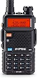 [UV-5R FCC Compliant Version] BAOFENG GT-5R Dual Band Two Way Radio, UHF VHF Ham Radio Handheld for Adults, Clean Spurious Emission, with 1800mAh Battery, Earpiece, 128CH, VOX, FM, Chirp Compatible 1PCS