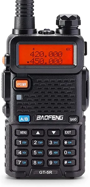 [UV-5R FCC Compliant Version] BAOFENG GT-5R Dual Band Two Way Radio, UHF VHF Ham Radio Handheld for Adults, Clean Spurious Emission, with 1800mAh Battery, Earpiece, 128CH, VOX, FM, Chirp Compatible