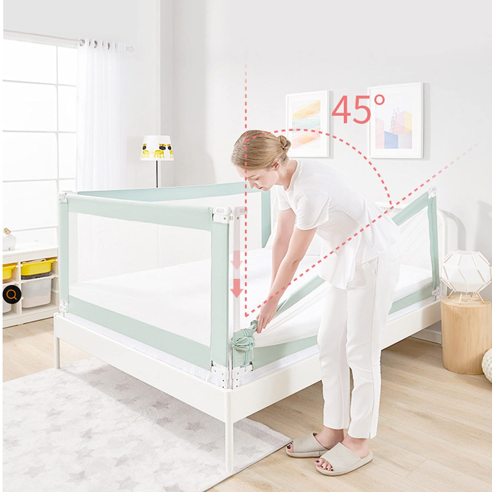 Barriera di Sicurezza per Letto, barriera anticaduta per Letto, barriera anticaduta per Letto, barriera di Sicurezza per Neonati, barriera Universale per Letto, sponda p