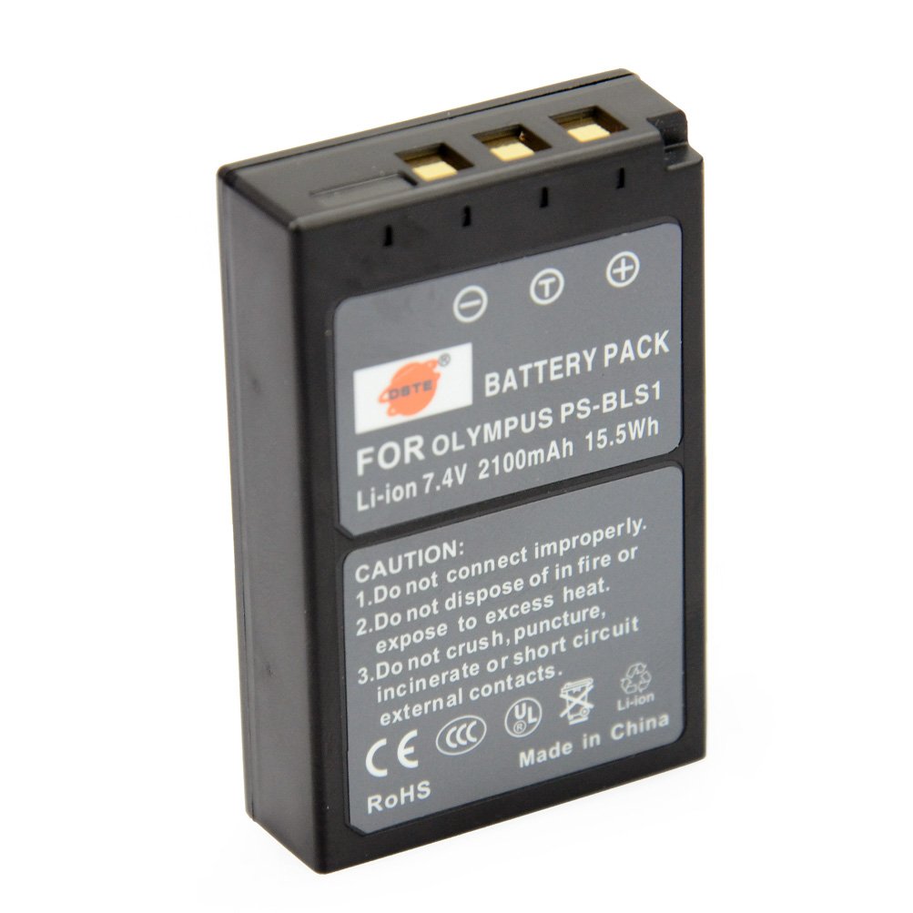DSTE 2-Pack Batteries + Dual USB Chargeur Compatible pour Olympus PS-BLS1 BLS-1 E-400 E-410 E-420 E-450 E-600 E-620 E-P1 E-P2 E-P3 E-PL1 E-PL3 E-PM1 Camera