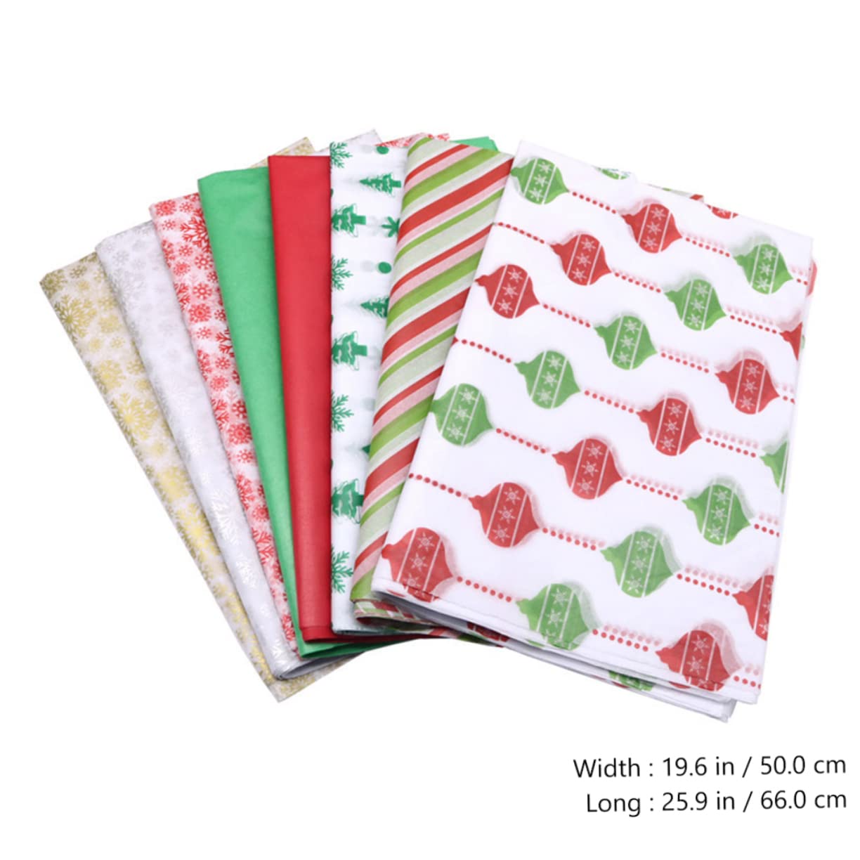 FRCOLOR 150 pièces de papier pour poire de Noël, cadeau de fleurs, papier d'emballage, papier d'emballage cadeau pour Noël, papier Sydney x66