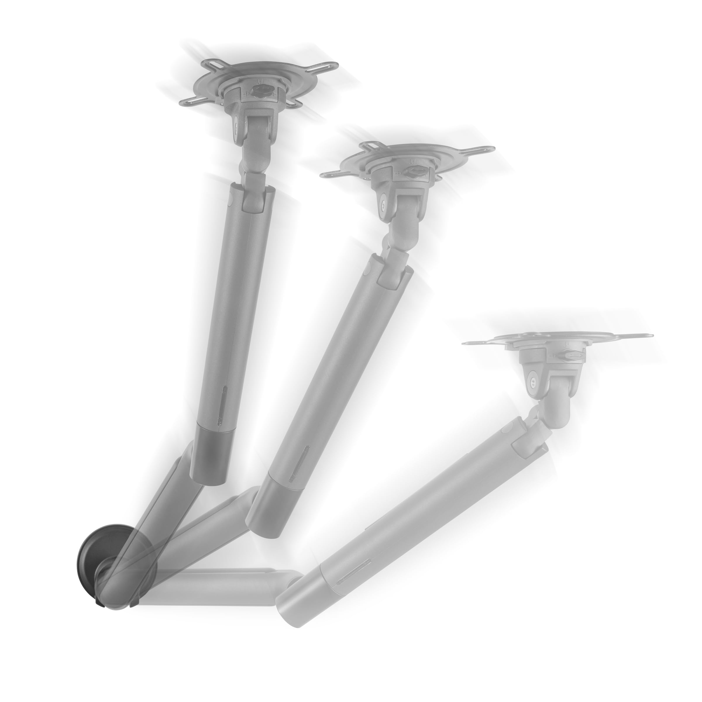Braccio universale per monitor One for All - 13-35 pollici - VESA 75/100 mm - Regolazione dell'altezza - Inclinazione (80°), rotazione (180°) e rotazione (360°) - 9 kg per schermo - Nero (DM7110)