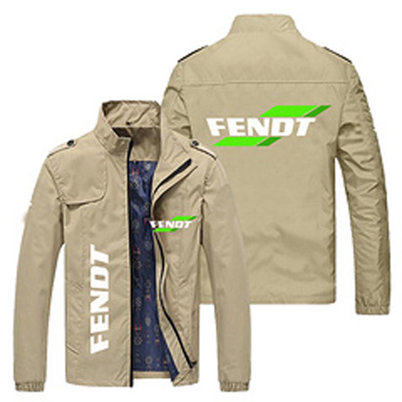 IKDWD Men's Sweatshirts Jackets for FENDT Print Casual Cardigan Outdoor  Cycling Jersey Teen Track Coats -khaki||6XL