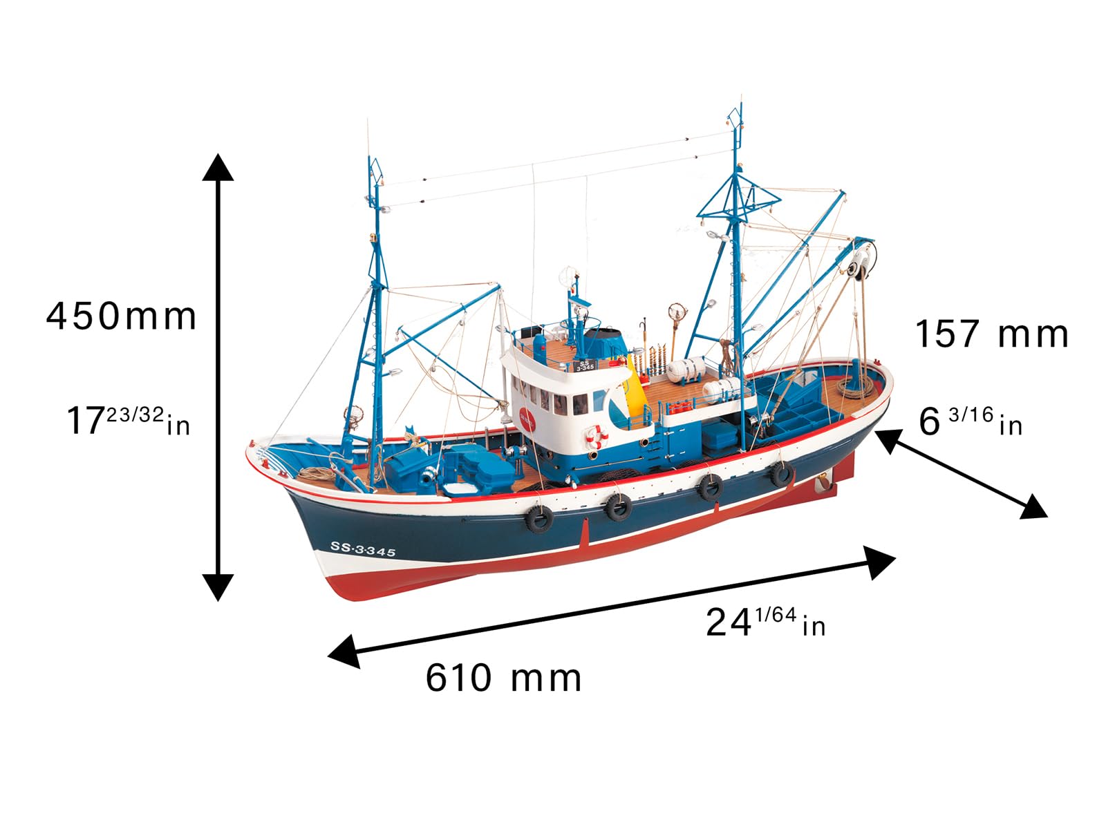 Artesanía Latina - Holzmodellschiff – Spanische Thunfischboot, Marina II - Modell 20506, Maßtab 1:50 - Modelle zu Bauen – Fortgeschrittenesniveau
