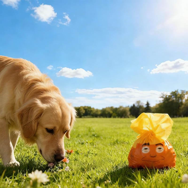 DJMAW Die präsidentiellsten Hundekotbeutel Aller Zeiten! 60 Stück, auslaufsicher und extra dick. Witziges Geschenk für Gassi gehen, Reinigen und Streiche. Ideal für Welpen(240pcs)