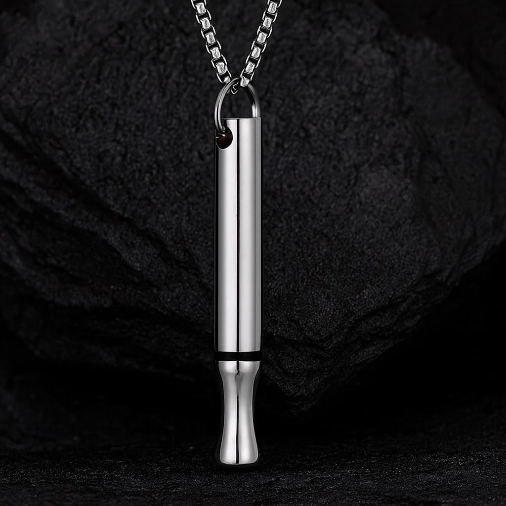 MEENAZ Anti Tarnish Silver Chain for Man | Bar Pendant for men | Premium Jewellery Anti Rust Waterproof Locket Neck Chains Long | Stylish Stainless Steel Necklace Gift for Boyfriend Boys -2