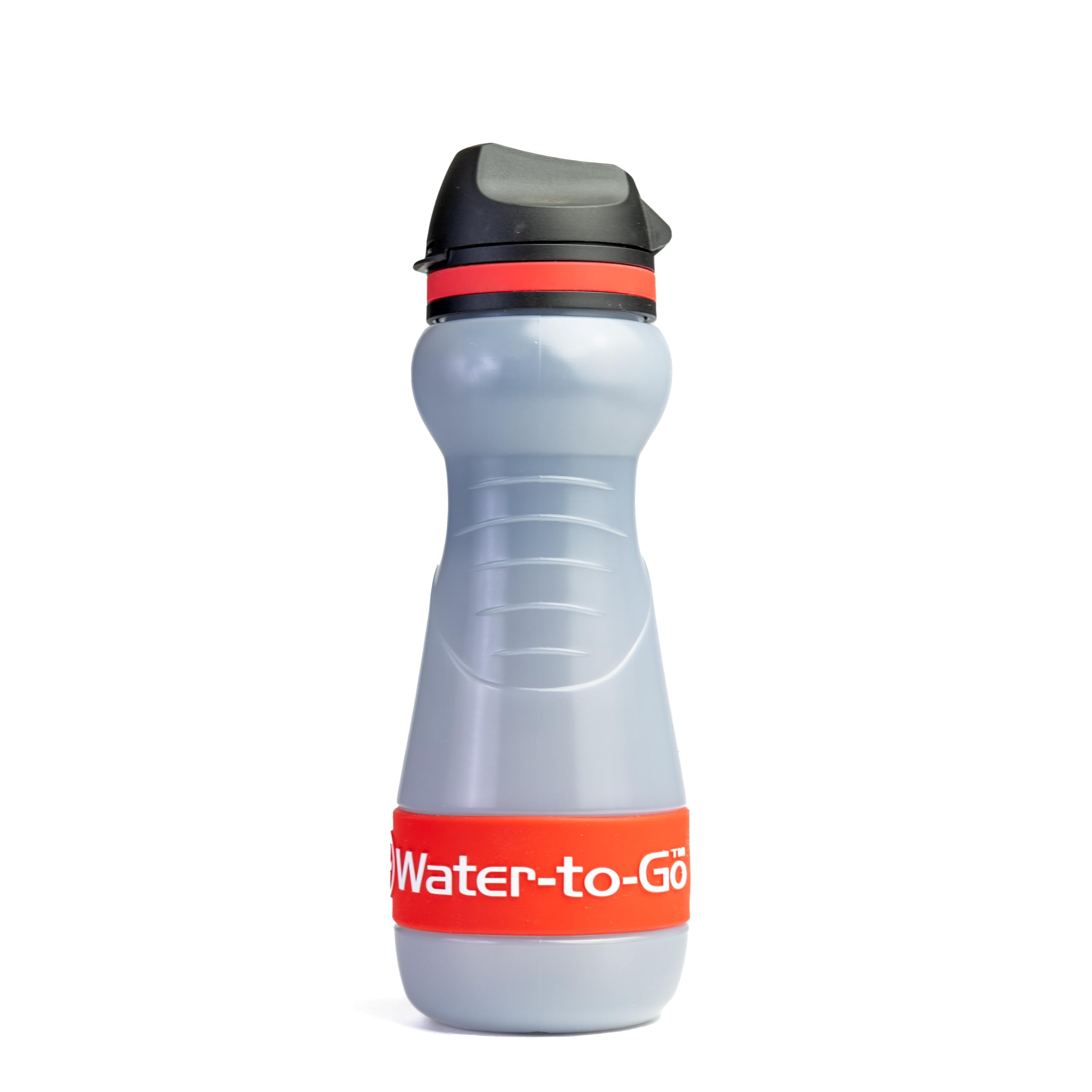 Water-to-Go Eco active 55 cls water purifier bottle; Filters viruses, bacteria, protozoa, cysts, chemicals & microplastics; Guaranteed Leakproof - For Travel, Outdoors, Fitness & Survival; (RED)