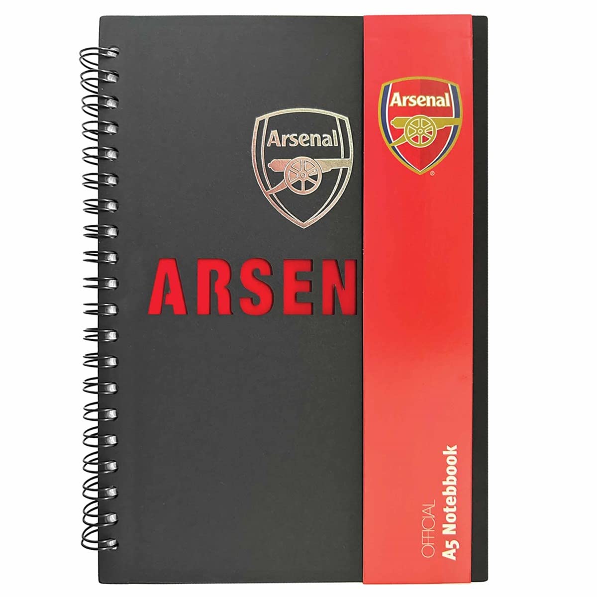 Arsenal FC A5 Spiral Notebook, Notebooks, Lined Pages, Sports, Gift