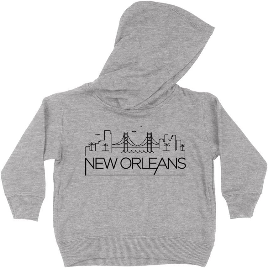 Skyline New Orleans Louisiana Kids Hoodie Sweatshirt Toddler