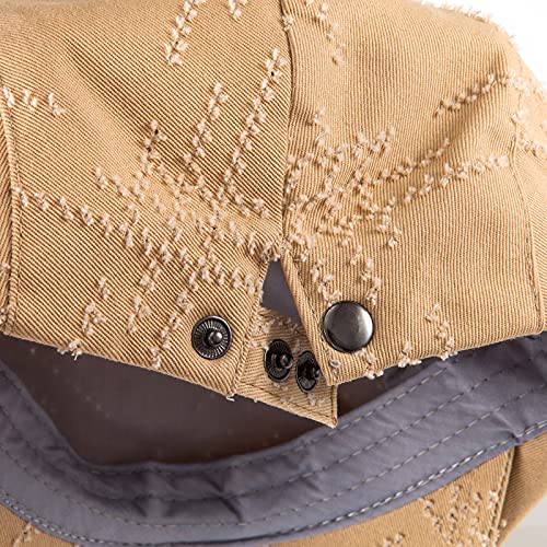 Image of LADYBRO 2-Pack Unisex Flat Cap Newsboy Hats for Men Women Casual Adjustable