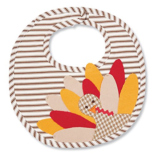 Mud Pie Baby Game Day Football Bib Set, Turkey, One Size