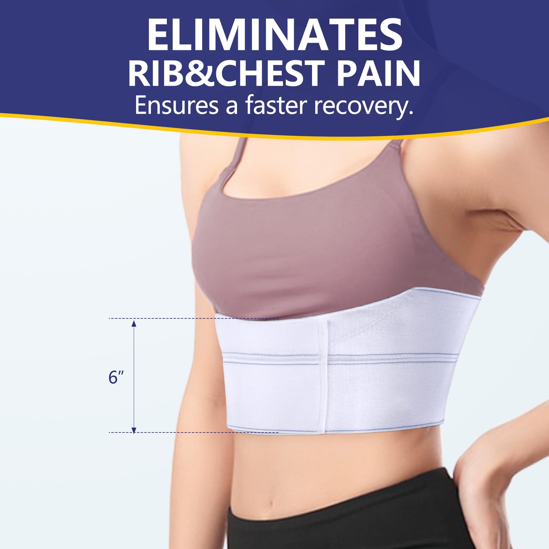 Snapklik.com : Rib Injury Binder Belt, Universal Mens Rib Cage Support ...