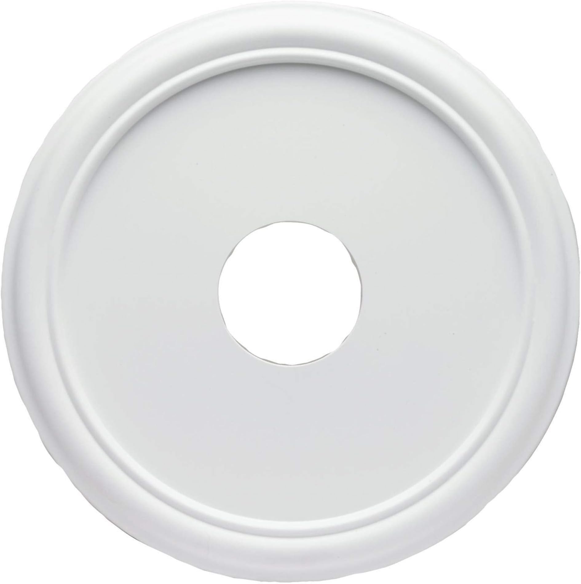 Decorative Ceiling Medallion Round PU Light Fixture Cover Plate 33cm White For Ceiling Fan Lamp Chandelier Home Decor Easy Installation