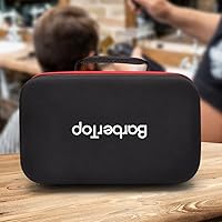 Vista 8 de Bolsa de herramientas de peluquería, funda de 12 x 7 x 5 pulgadas compatible con peluqueros para cortapelos, bolsa de recortadora para peluqueros