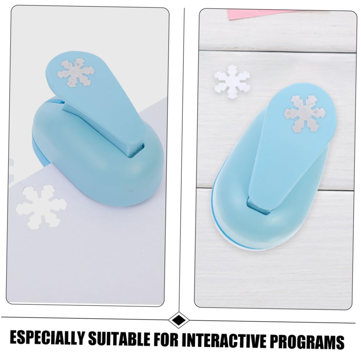ARTIBETTER 4 Set Fustellatrice Manuale Per Carta Puncher Per Diy Strumento Per Carta Per Progetti Creativi Casual 2 Pezzi*4