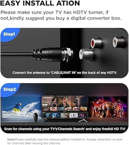 Staygold 2024 Powerful 650+ Miles Range Indoor Tv Antenna For 1080P Smart Tvs thumb #5
