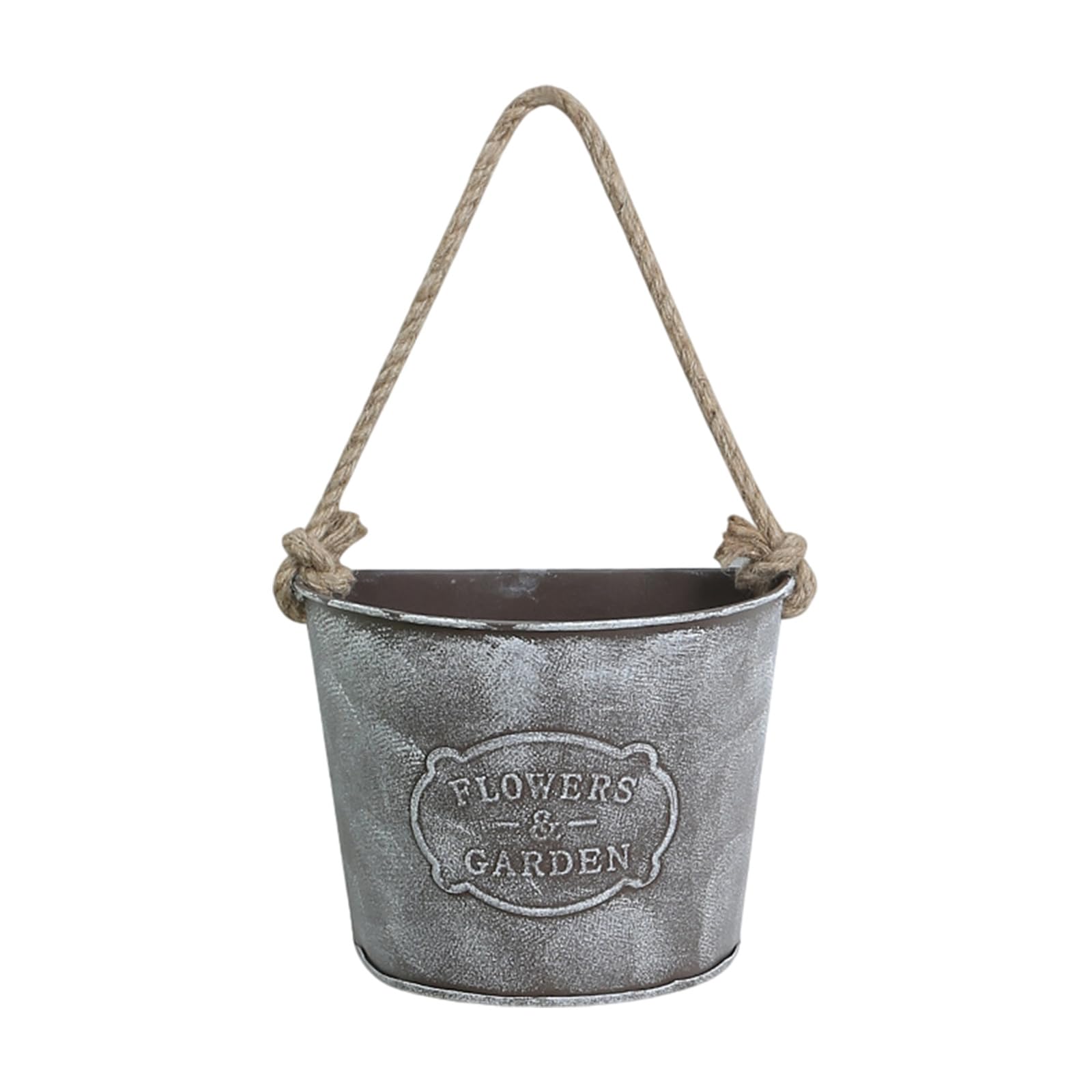Hsioluted Iron Hanging Basket for Small with Easy Installation for Indoor Decor Plant Container