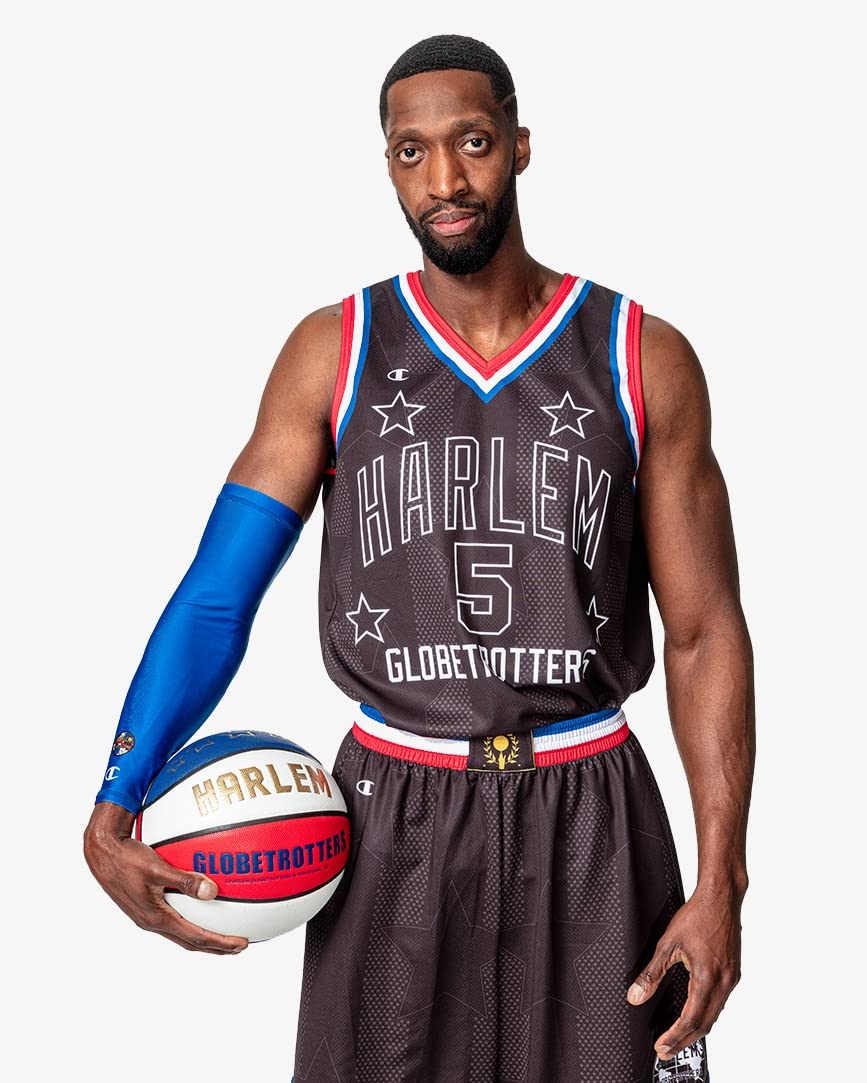 Harlem Globetrotters Bulldog #5 Black Replica Jersey by Champion Small