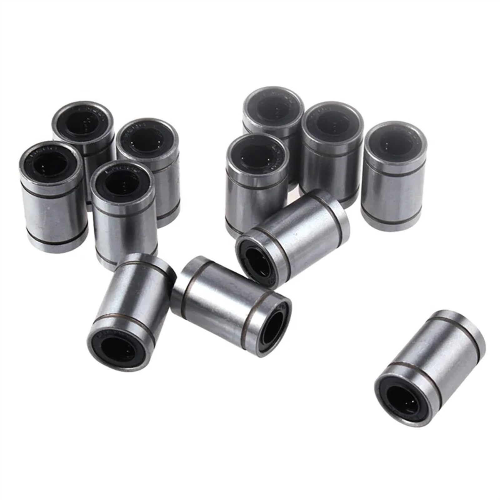 12 Uds LM8UU LM6UU LM10UU LM16UU LM12UU Casquillo Lineal 8mm Piezas de Impresora 3D rodamientos lineales for Eje de Varillas lineales(LM12UU)
