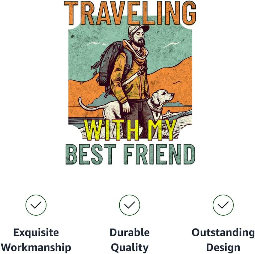 Travel Dog Shirt with Hoodie - Dog Themed Dog Hoodie - Colorful Dog Clothing - Gray White, L