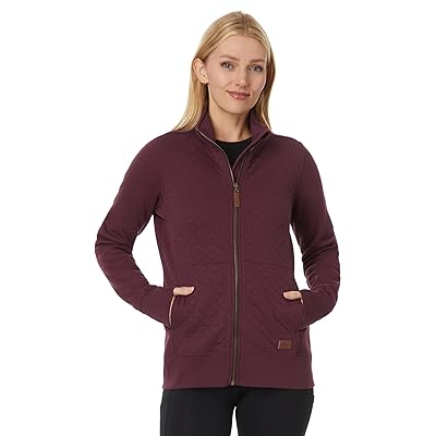 L.L.Bean Quilted Full Zip Sweatshirt Women