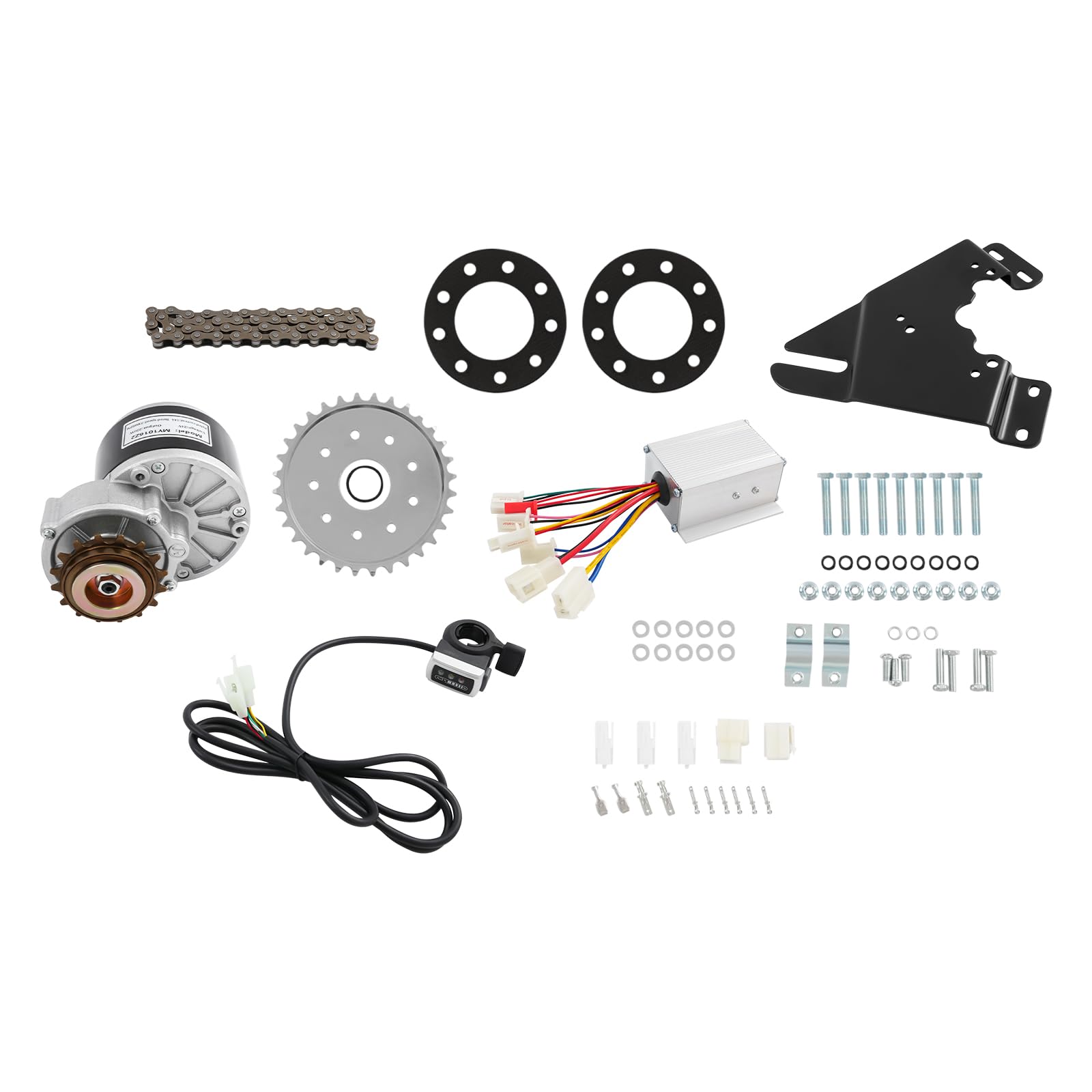 Elektro Fahrrad Motor Umbausatz, 250W 24V Elektrofahrrad Umrüstsatz, 3300rpm Elektro Conversion Twist Kit Fahrrad Motor Ebike Nachrüstsatz für Die Meisten Fahrradräder
