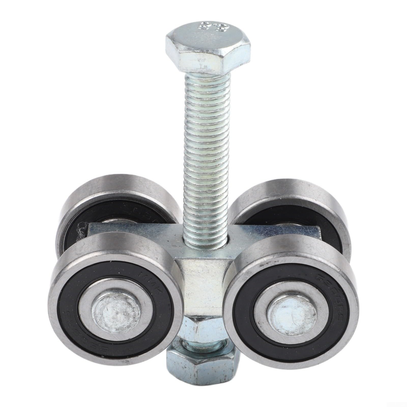 Lot de 2 chariots robustes à 4 roues pour canal de jambe de force de 1-5/8", roues de levage en acier au carbone laminées à chaud avec boulons et écrous M10, capacité de 400 kg