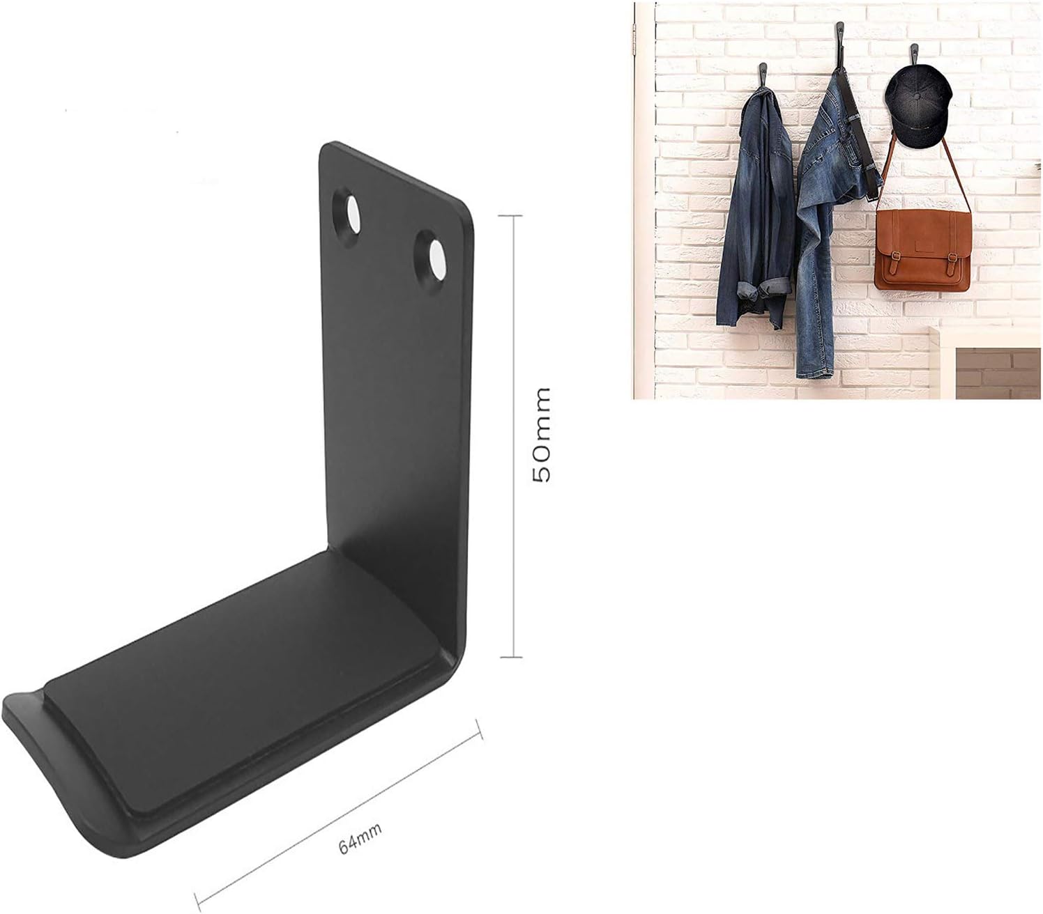 Hockey Stick Holder, Hockey Stick Bracket, Hockey Stick Rack, Hockey Stick Hanger -Hockey Stick Display wall Mount, Display &Storage Hanger for And Home Or Office Wall Space Saving, No Stick, 2Pcs