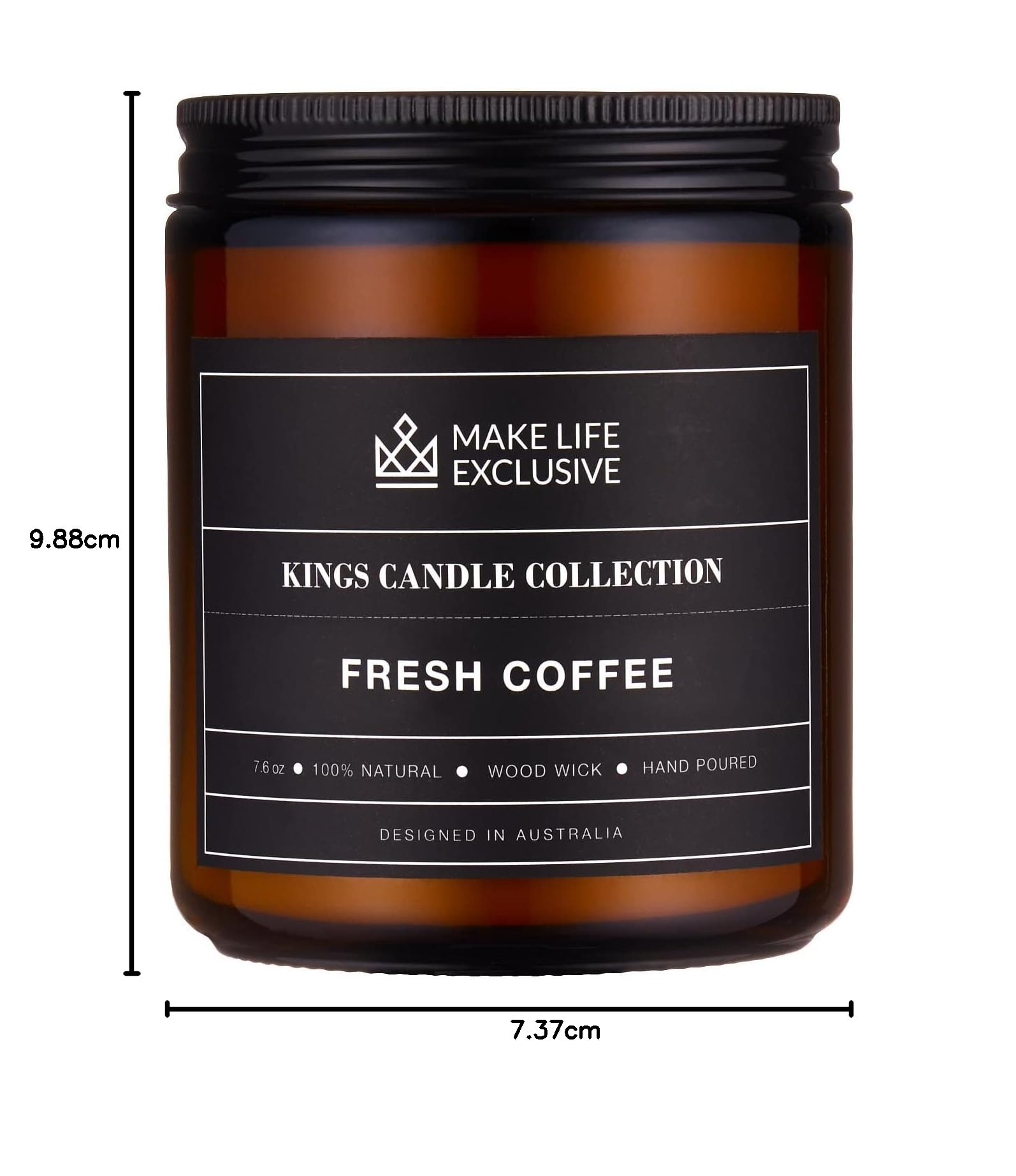 Świece zapachowe dla mężczyzn, świeża kawa, zapachy espresso, drewniany knot, długotrwałe, męskie zapachy, naturalna świeca w słoiku sojowym do domu, podkładka kawalerska i kawalerska, idealny prezent