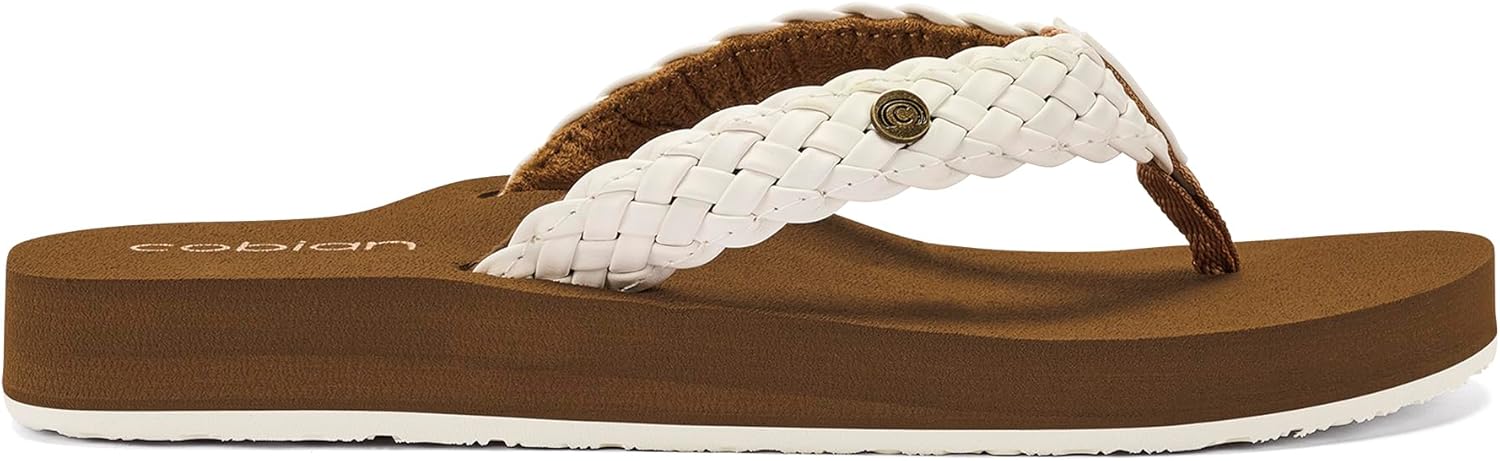 Cobian Braided Bounce – Women’s Sandals With Extra-Thick Cushion – Soft Flip Flops for Women With Arch Support - Image 2