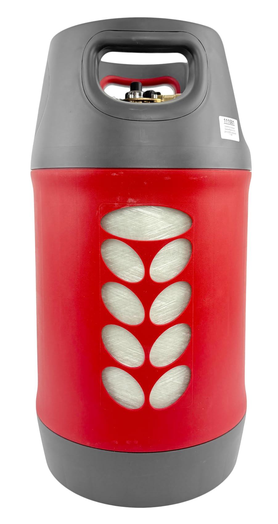 HausundWerkstatt24 CAMPKO Komposit Gasflasche 24,4 l mit Multiventil 80% Füllstopp für Propan
