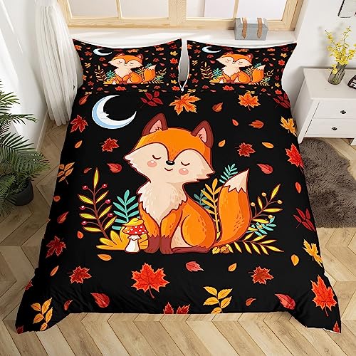 Funda de edredón de zorro 135x200 ropa de cama infantil de microfibra 4