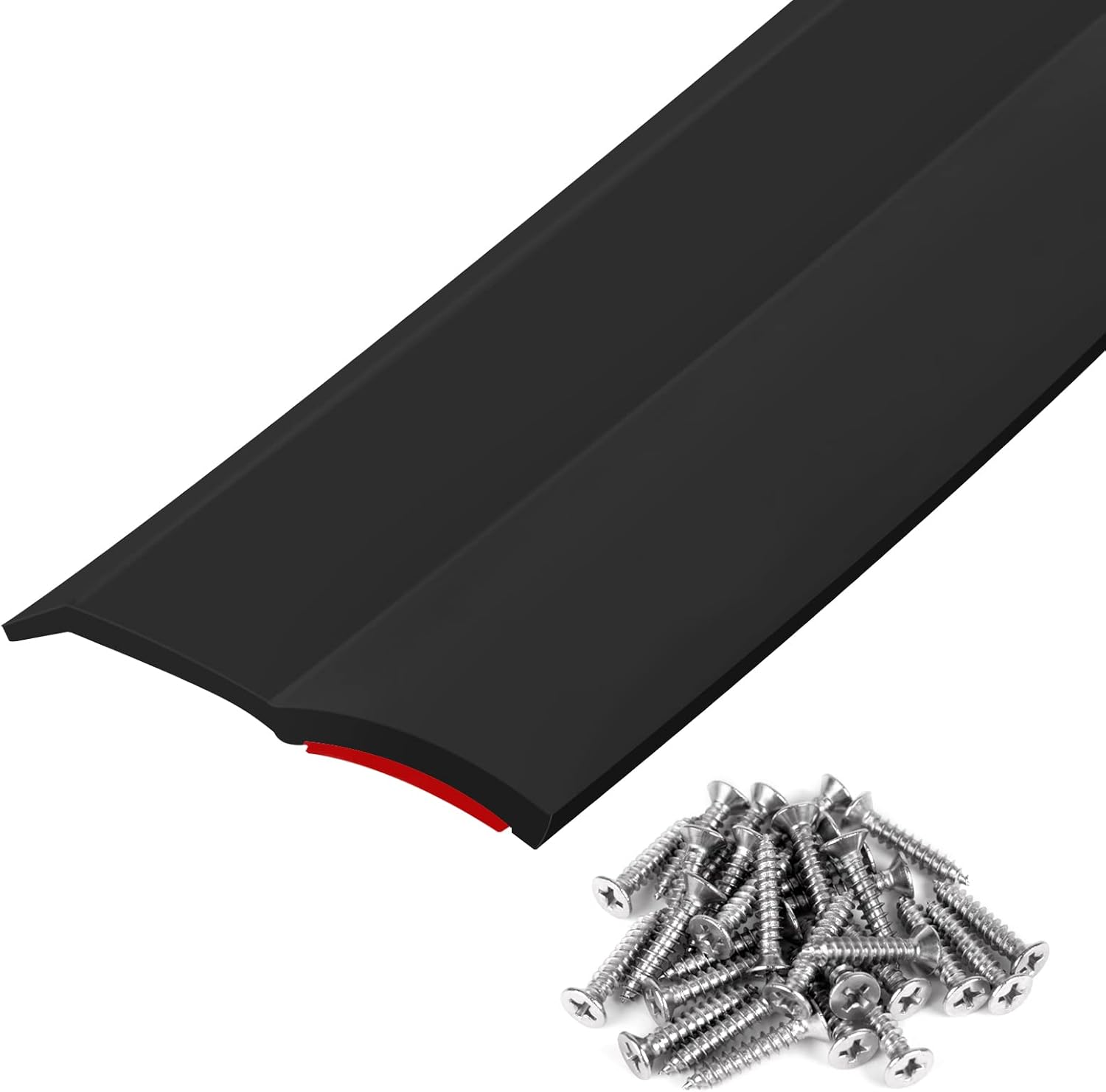 36FT Universal Garage Door Seal Black Weatherproof Stripping Garage