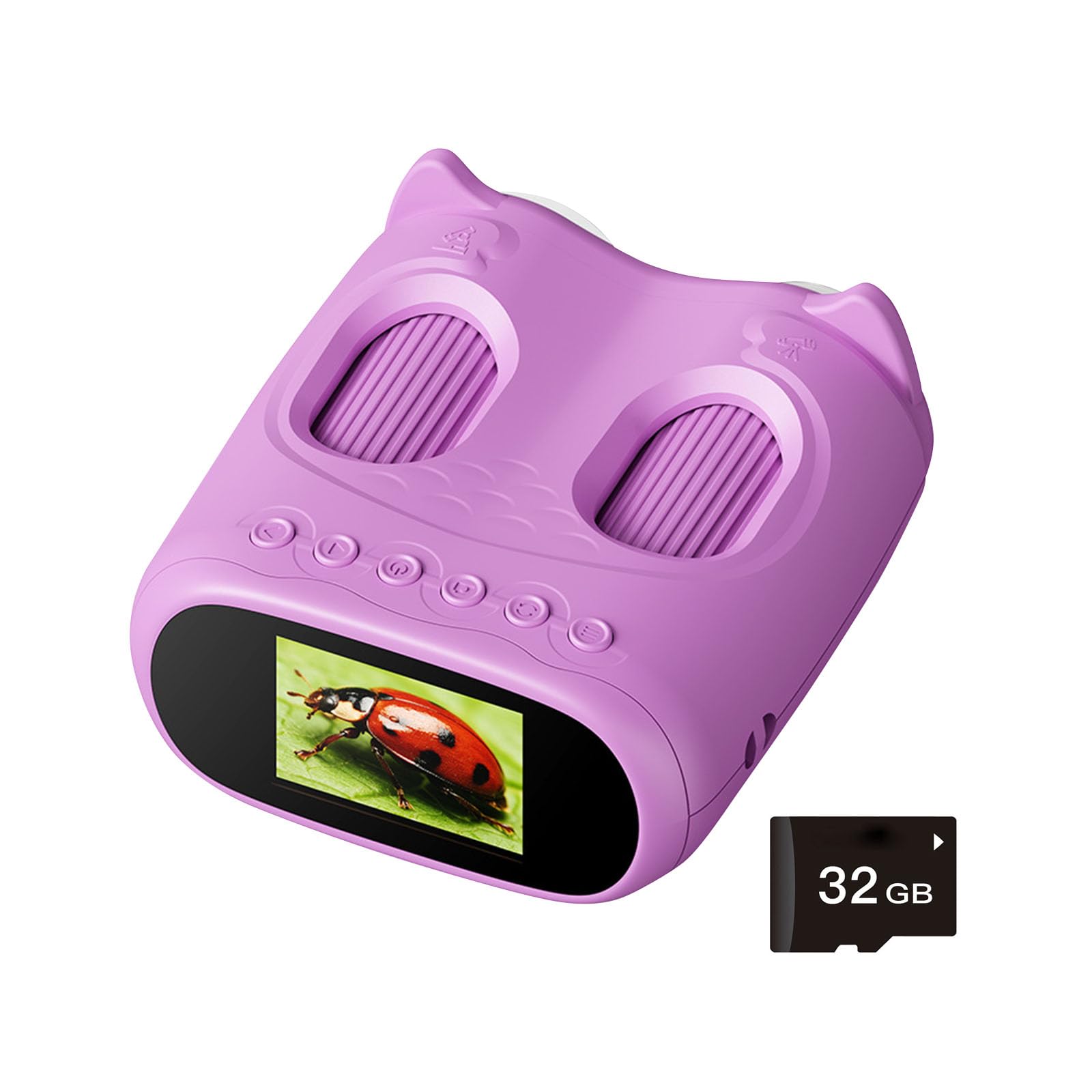 Zepfjhe Purple Multifunctional Science Tool Microscope With 4K Camera 32Gb Memory Rechargeable For Kids Beginner Learning Intelligent Rechargeable Microscope