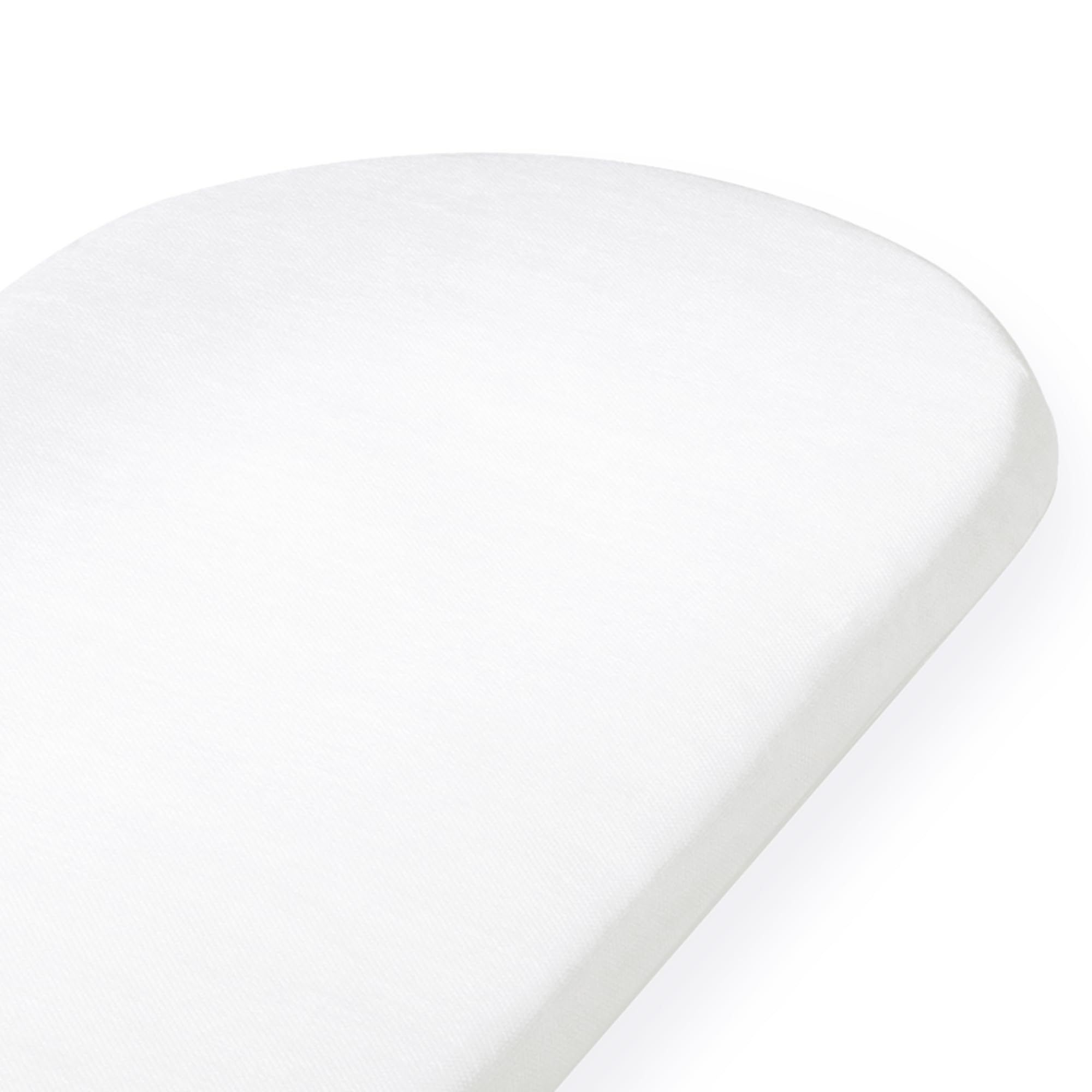 Clair de Lune Materasso in fibra di vimini per culla con copertura impermeabile, materasso per culla 65 x 28 cm