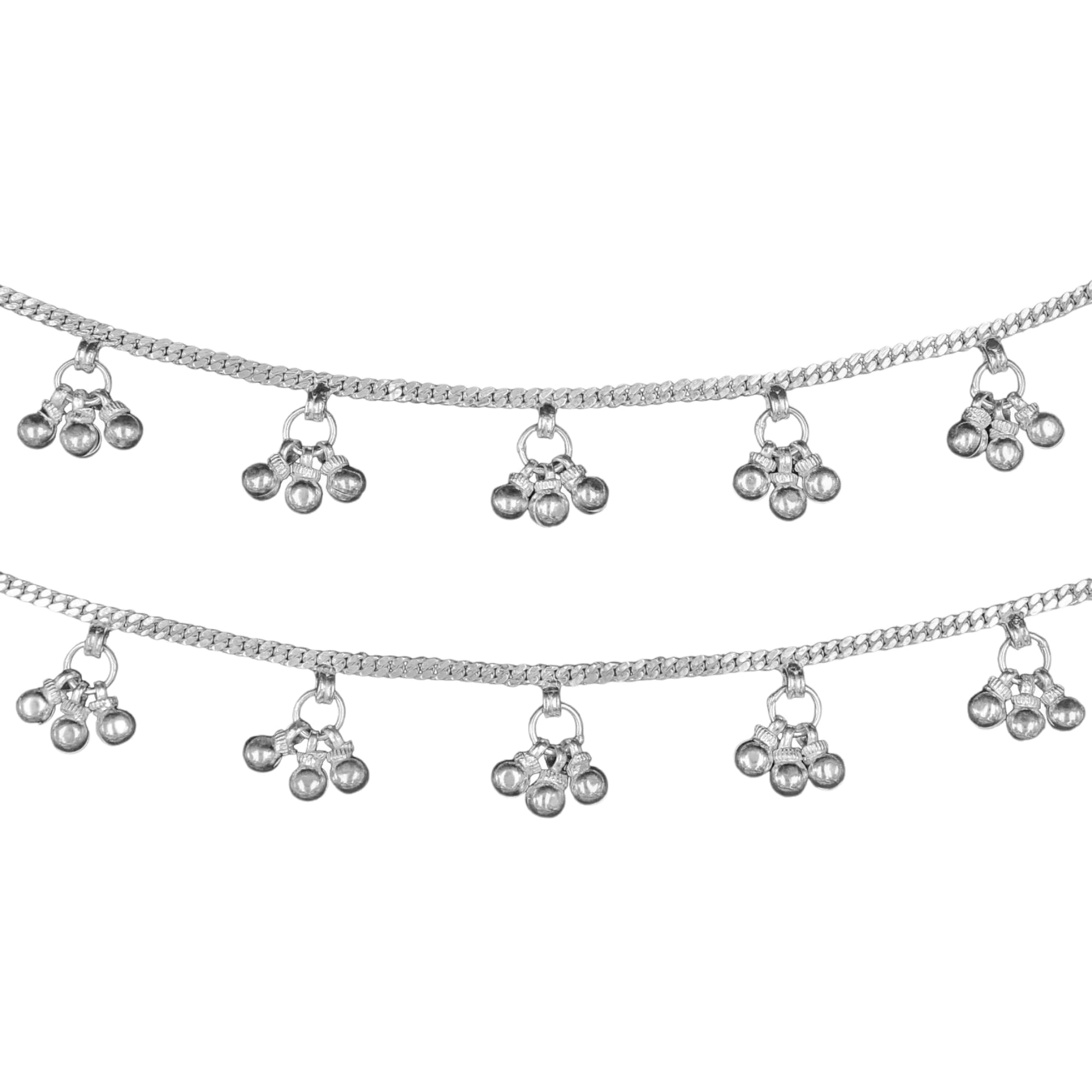 Prabhujee jewellers Pure silver handmade ghunghroo payal silver anklet for women size 10.5 inch kutchi traditional payal (B0C2TVJN8L) Amazon Price History, Amazon Price Tracker