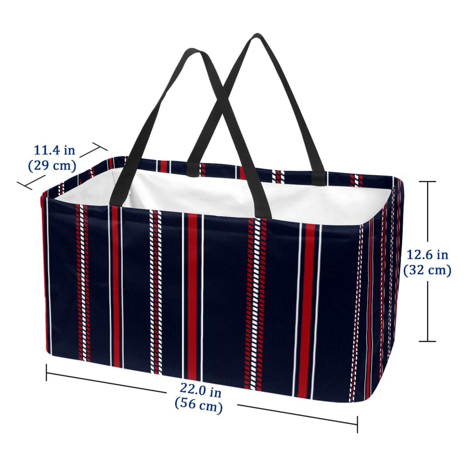 Levi's - Workwear Capsule - T-shirt Ampia Blu Navy/beige A Righe Con Tasca Ed Etichetta Del Logo - Foto 6