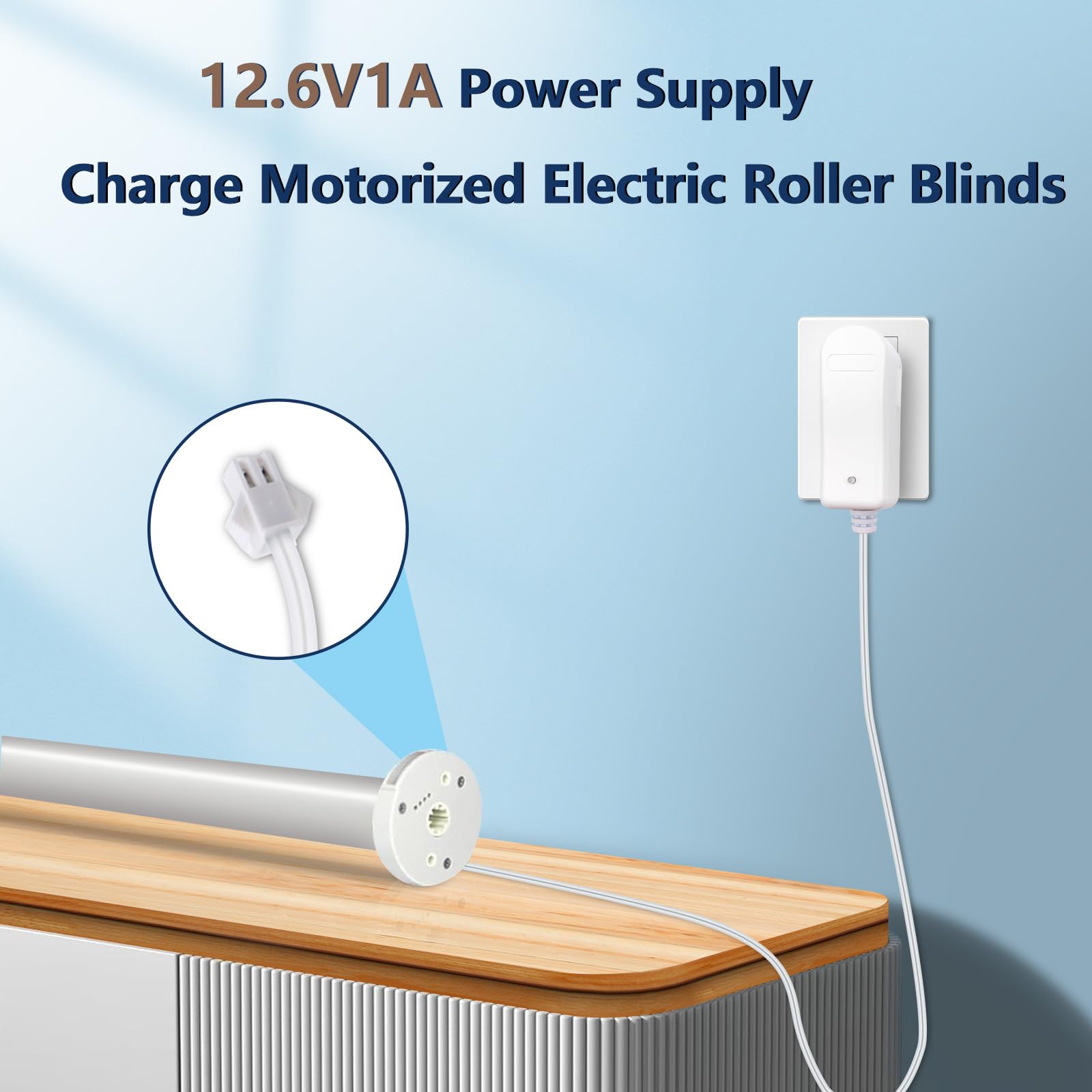 Aazon.co: 12.6V 1A Adapter Charger for All RollEase DC otors #TDCB