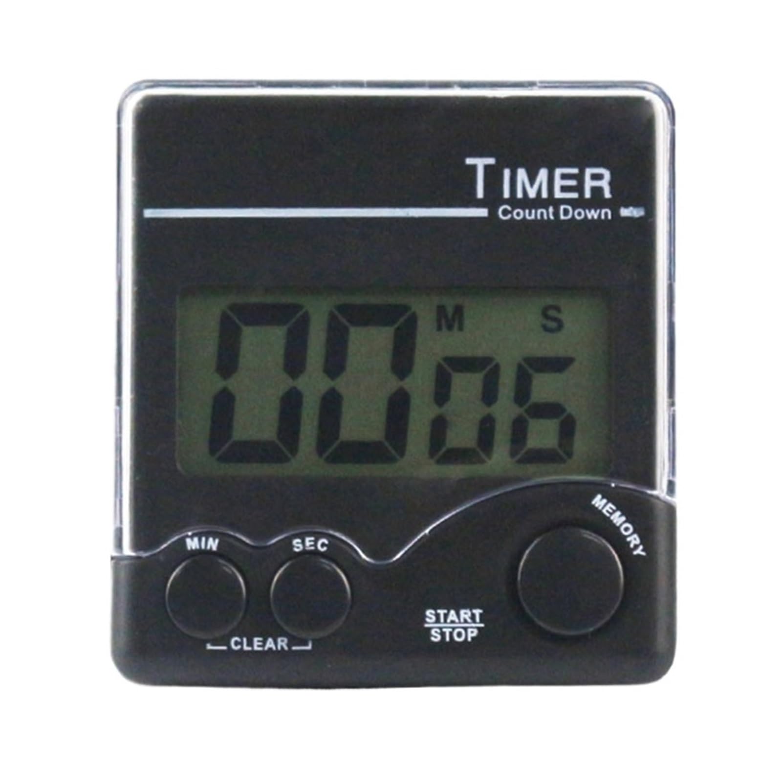 Classroom Timer For Kids Kitchen For Cooking Egg Magnetic Digital Stopwatch Clock For Teacher Study Reliable Efficient(Black)