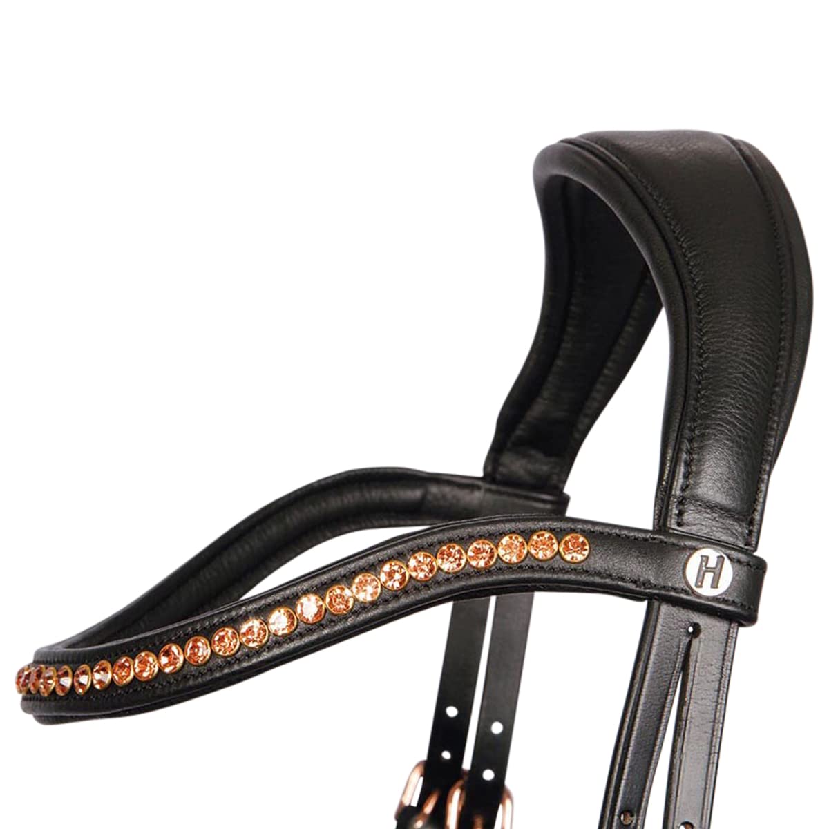Harry's Horse Bridon Rosegold Anatomic - Noir-doré - Cheval