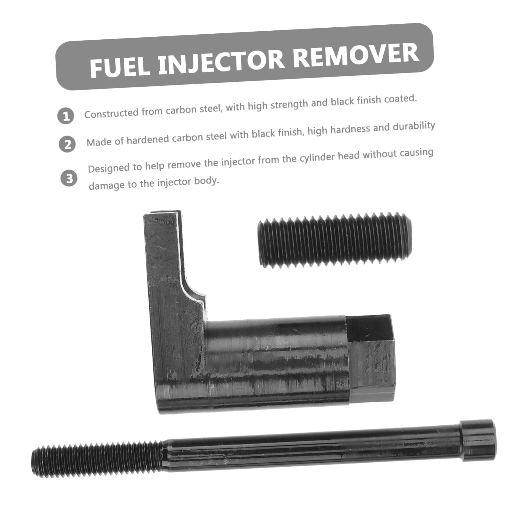 Zerodeko Estrattore per Iniettori Diesel in Acciaio al Carbonio ad Alta Resistenza, Strumento Professionale per Rimozione senza Danneggiare, Compatibile con Motori 6.7l Stili multipli