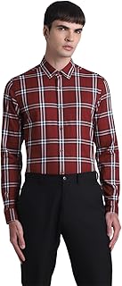 Jack &amp; Jones Men's Cotton Checke Slim Fit Shirt
