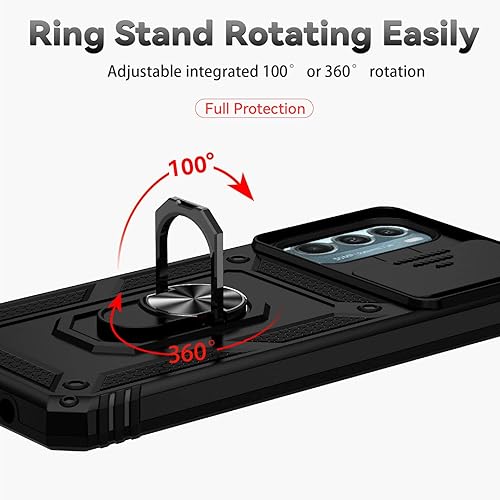 Miniatura 6 de Funda para Moto G Stylus 5G 2022 con cubierta deslizante para cámara y protector de pantalla HD prueba de caídas de grado militar Funda protectora