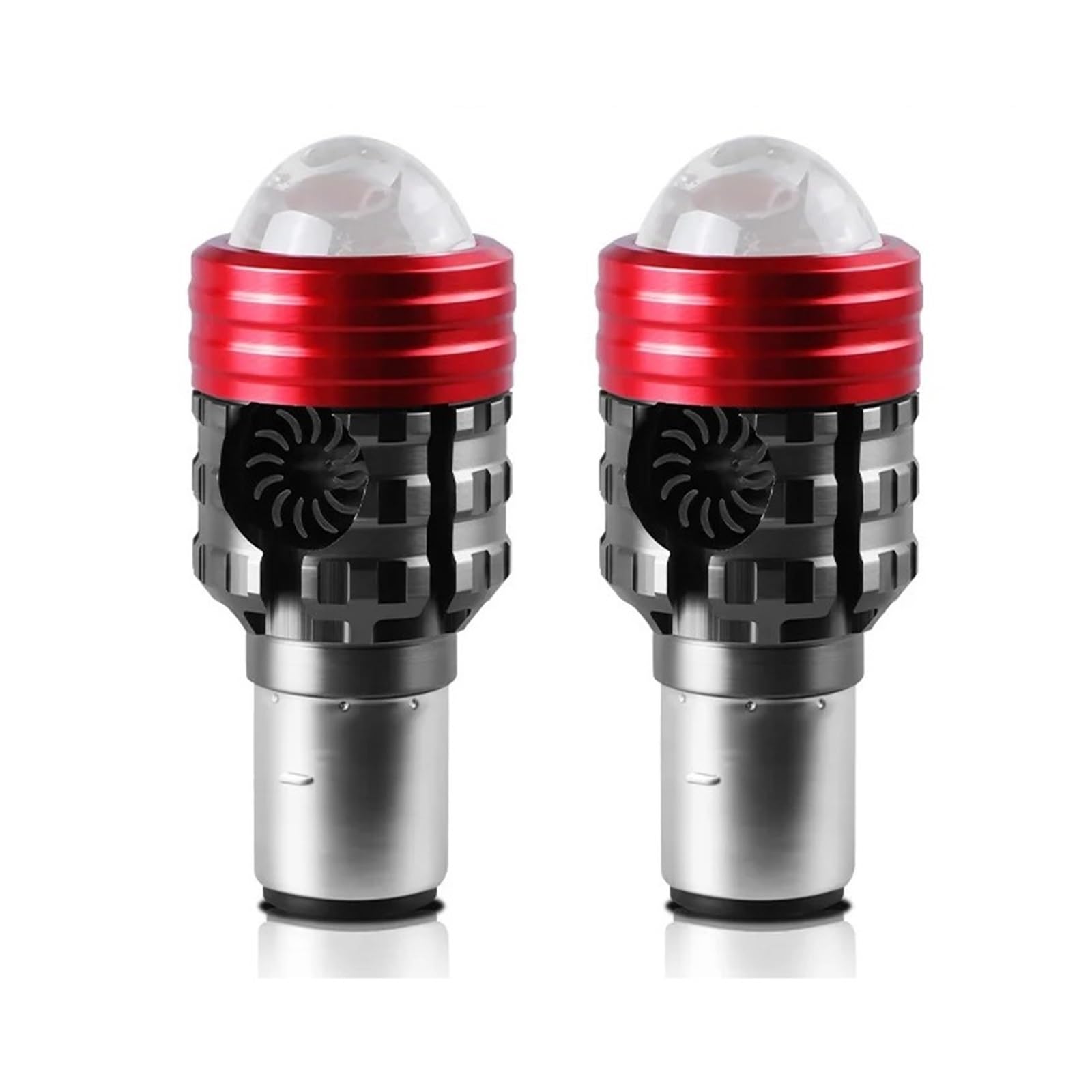 ESPYN Phares Moto Phare Moto H4 LED H6 BA20D Feu Antibrouillard Blanc Jaune Faisceau Hi Lo Pour Scooter(2pieces H4 A)