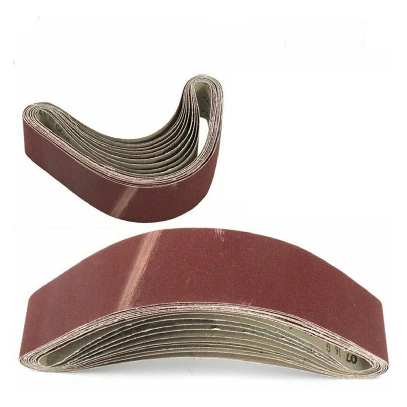 Pas szlifierski 10 szt. 50x686mm ścierne pasy szlifierskie taśma 40-1000 grys do szlifowania drewna szlifierka narzędzia tlenek glinu(320 400 600 800 1000)