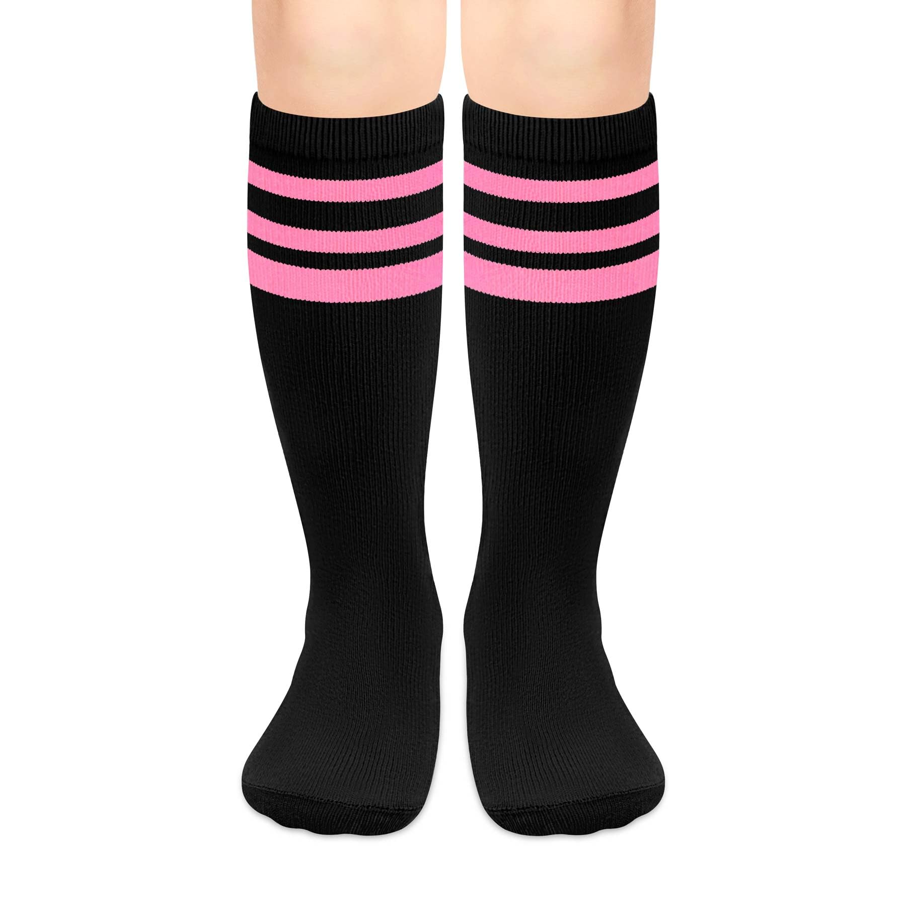 Olreco 1 Pack Toddler Kids Youth Soccer Socks Girls Boys Baseball Socks Youth Knee High Softball Football Accessories Cotton