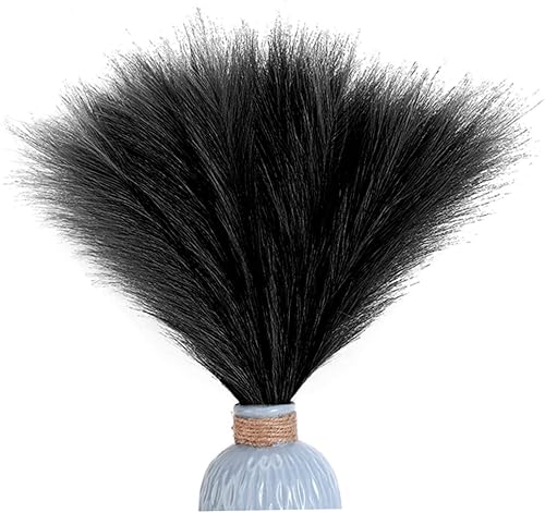 Hierba negra de las pampas de imitación de hierba de pampas, hierba de pampa artificial artificial de la planta de hierba de las pampas de caña