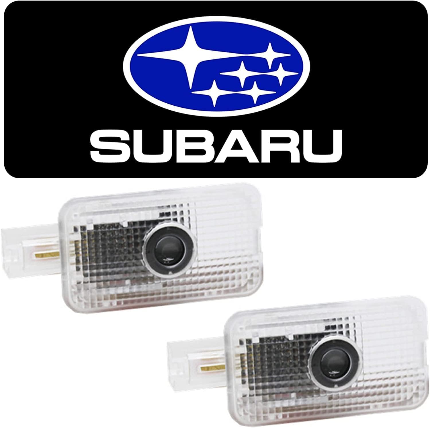 for Subaru Step Led Puddle Door Lights, 2-Pack Ultra-Bright LED 3D Laser Ghost Shadow Car Light, Never Fade with Extension Cord