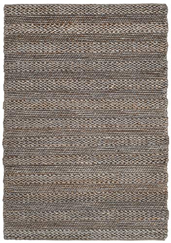 Tapete decorativo beige 2'3" x 4' hecho a mano miniatura 1